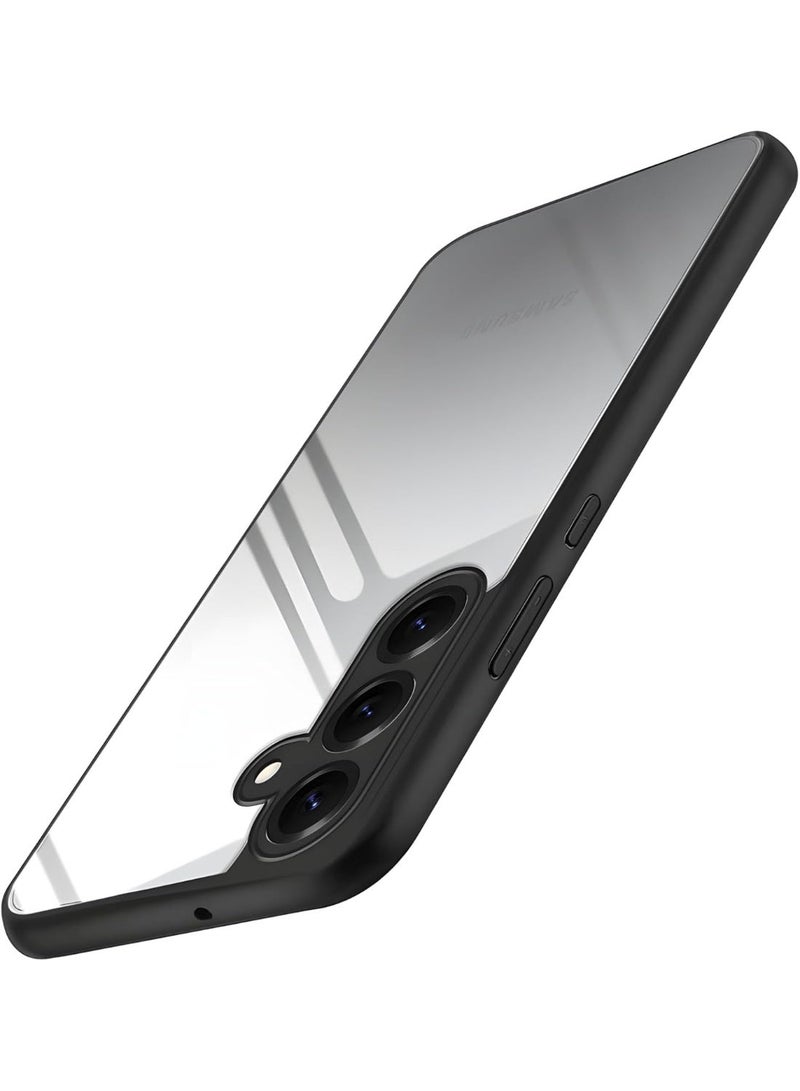 جراب شفاف، مقاوم للصدمات بمواصفات عسكرية، مضاد للاصفرار، جراب حماية نحيف للهاتف، غطاء كامل مع حماية للكاميرا، لهاتف سامسونج جالاكسي S25 FE - أسود - Image 5